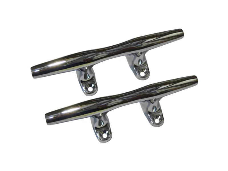 Perko 4" Open Base Cleat - Chrome Plated Zinc - Pair