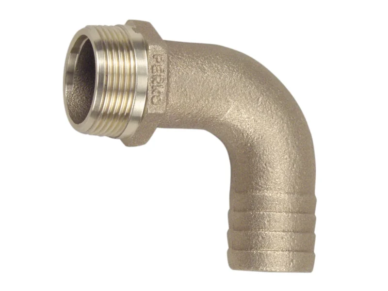 Perko 3/4" Pipe To Hose Adapter 90 Degree Bronze MADE IN THE USA