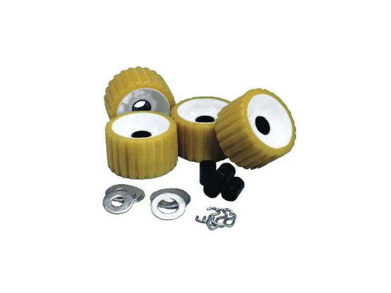 C.E. Smith Ribbed Roller Replacement Kit - 4 Pack - Gold