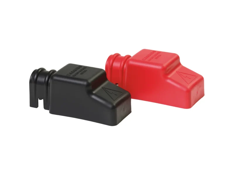 Blue Sea 4018 Square CableCap Insulators Pair Red/Black