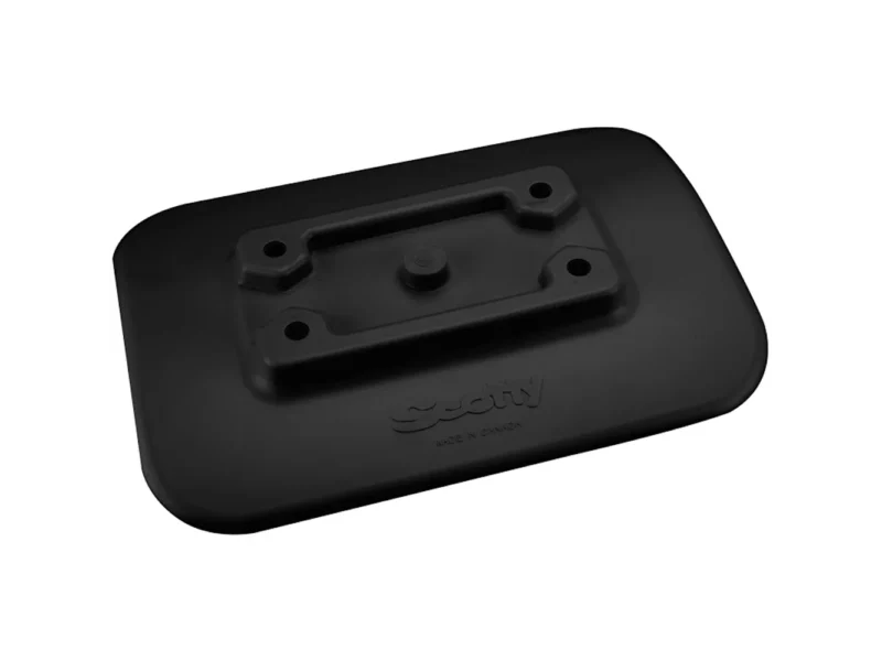 Scotty 341-BK Glue-On Mount Pad f/Inflatable Boats - Black