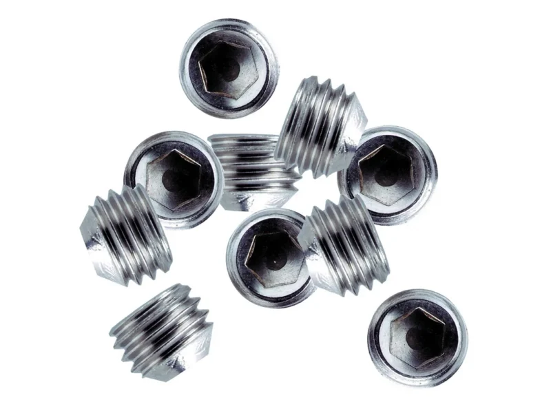 Whitecap ¼"-28 Thread SS Set Screws - 10 Pack