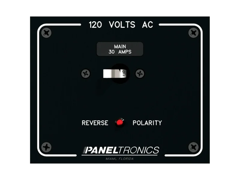 Paneltronics Standard Panel AC Main Double Pole w/30Amp CB & Reverse Polarity Indicator