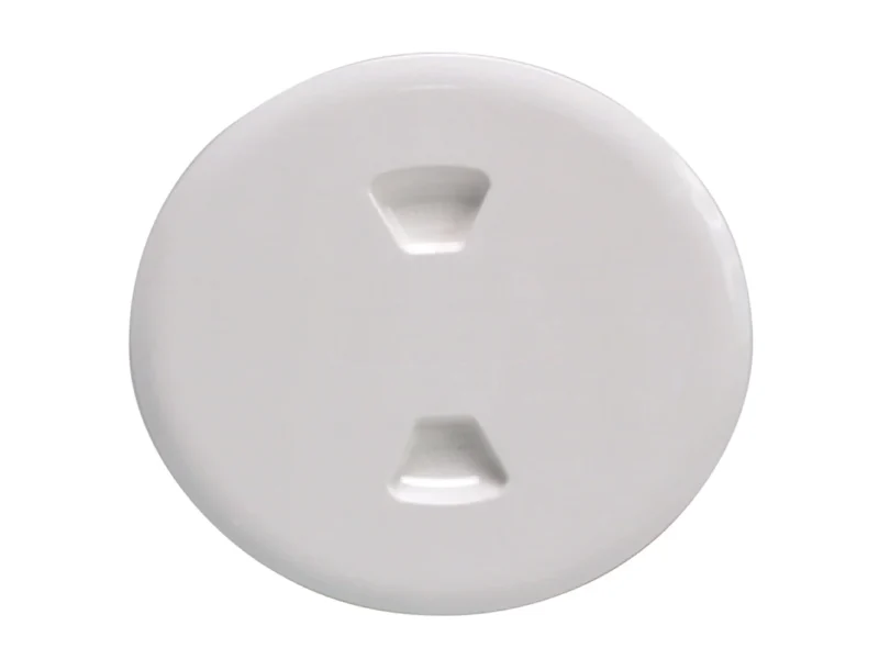 Beckson 5" Twist-Out Deck Plate - White