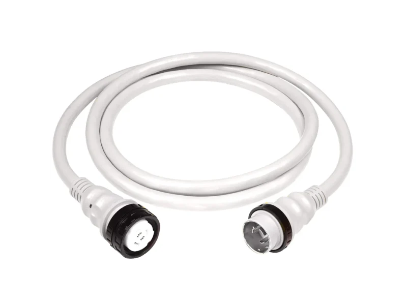 Marinco 50Amp 125/250V Shore Power Cable - 25' - White