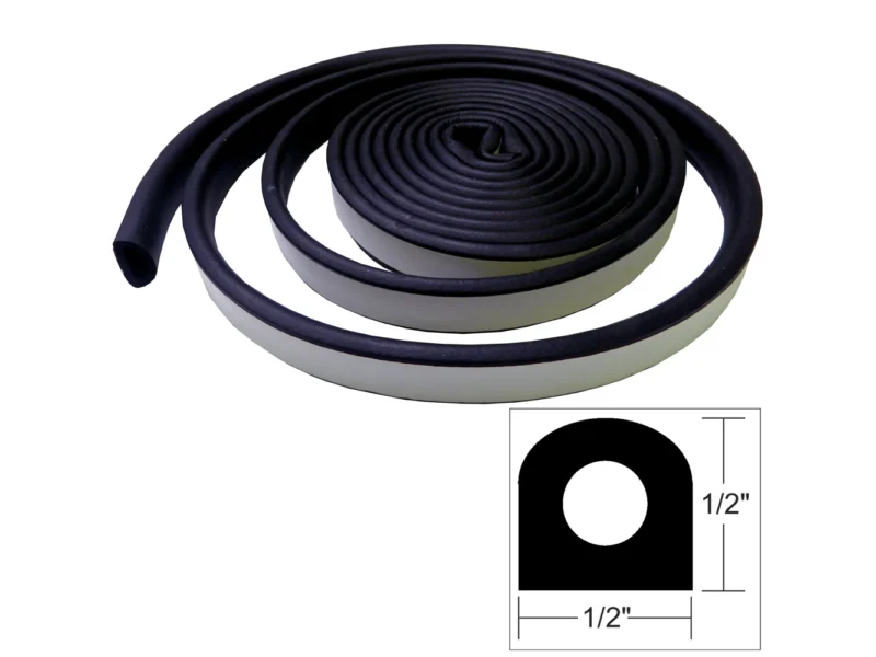 TACO Weather Seal - 10'L x ½"W x ½"H - Black