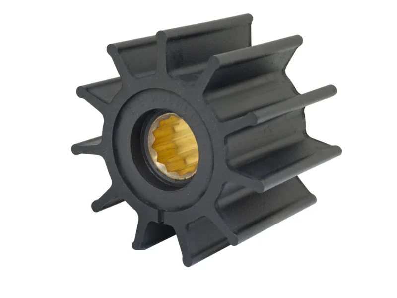 Jabsco Impeller Kit - 12 Blade - Neoprene - 3-¾" Diameter - Brass Insert - Spline Drive