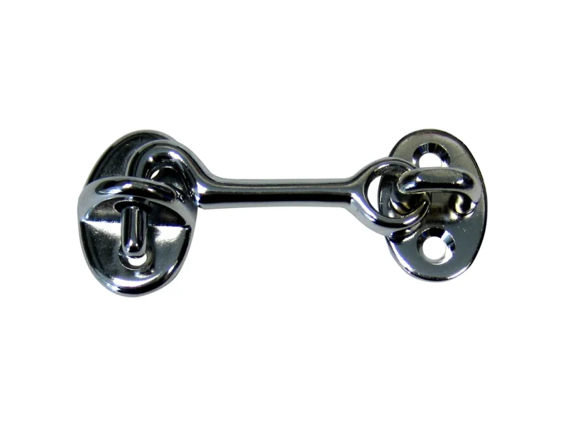 Whitecap Cabin Door Hook - CP/Brass - 2"