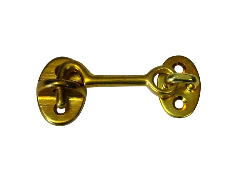 Whitecap Cabin Door Hook - Polished Brass - 2"