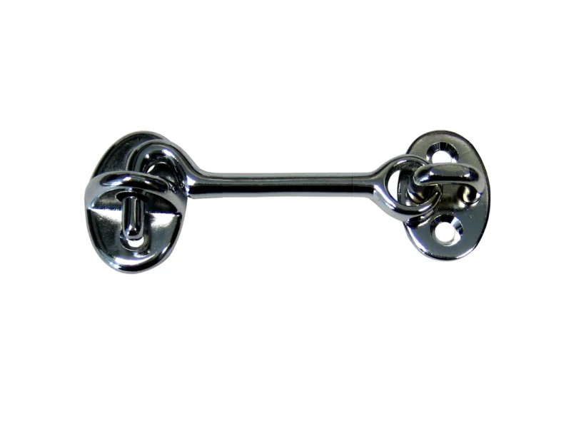 Whitecap Cabin Door Hook - CP/Brass - 3"