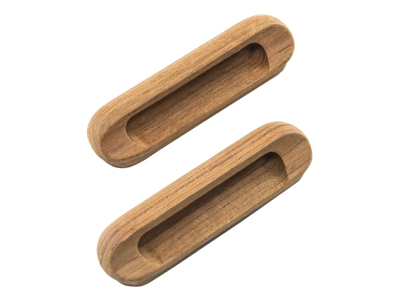 Whitecap Teak Oblong Drawer Pull - 4-1/16"L - 2 Pack