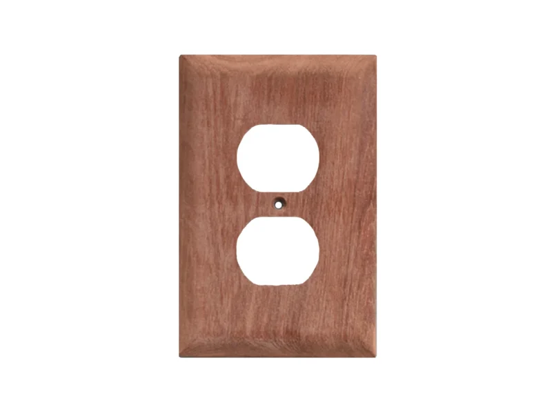 Whitecap Teak Outlet Cover/Receptacle Plate