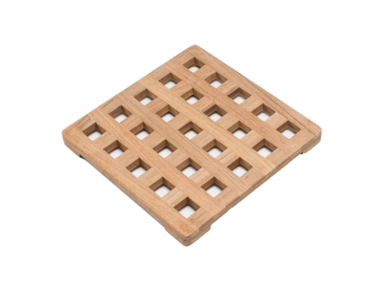 Whitecap Teak Large Square Trivet - 8"