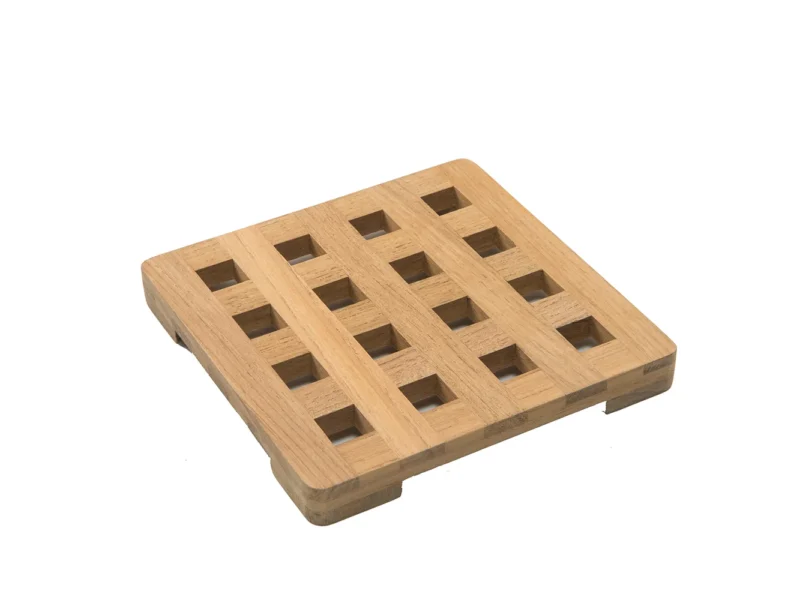 Whitecap Teak Small Square Trivet - 6"