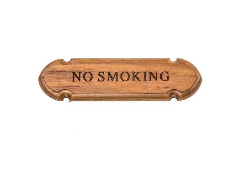 Whitecap Teak "No Smoking" Name Plate