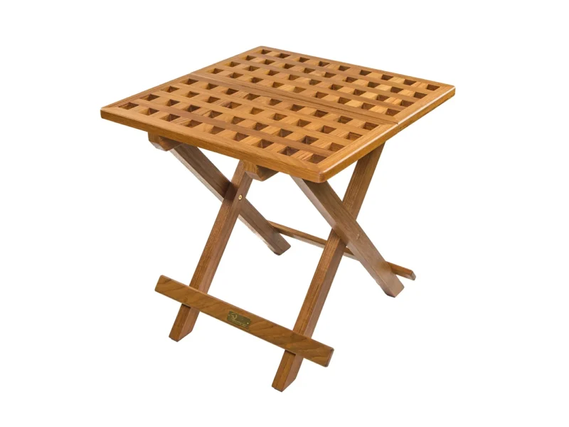 Whitecap Teak Grate Top Fold-Away Table