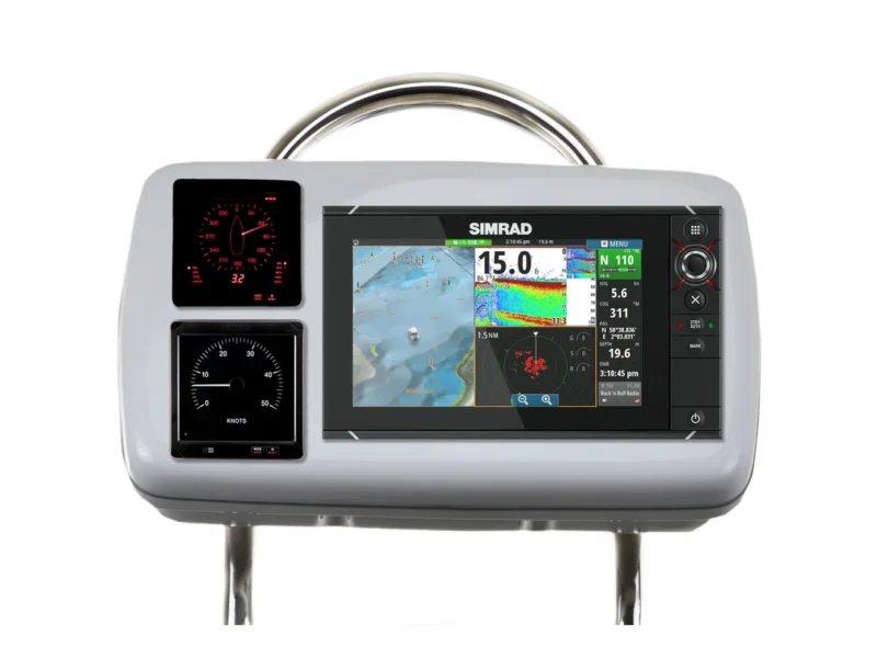 NavPod GP2080-13 SystemPod Pre-Cut f/Simrad NSS9 evo2 or B&G Zeus² 9 & 2 Instruments f/12" Wide Guard