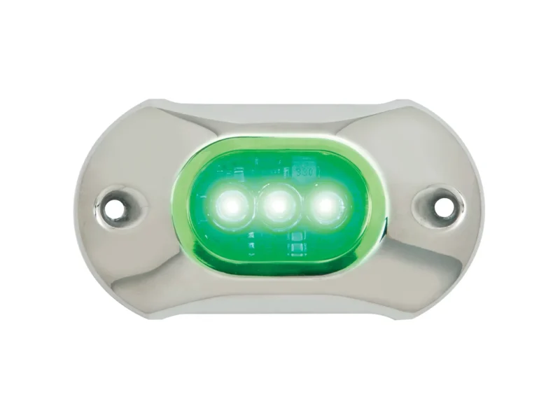 Attwood Light Armor Underwater LED Light - 3 LEDs  - Green