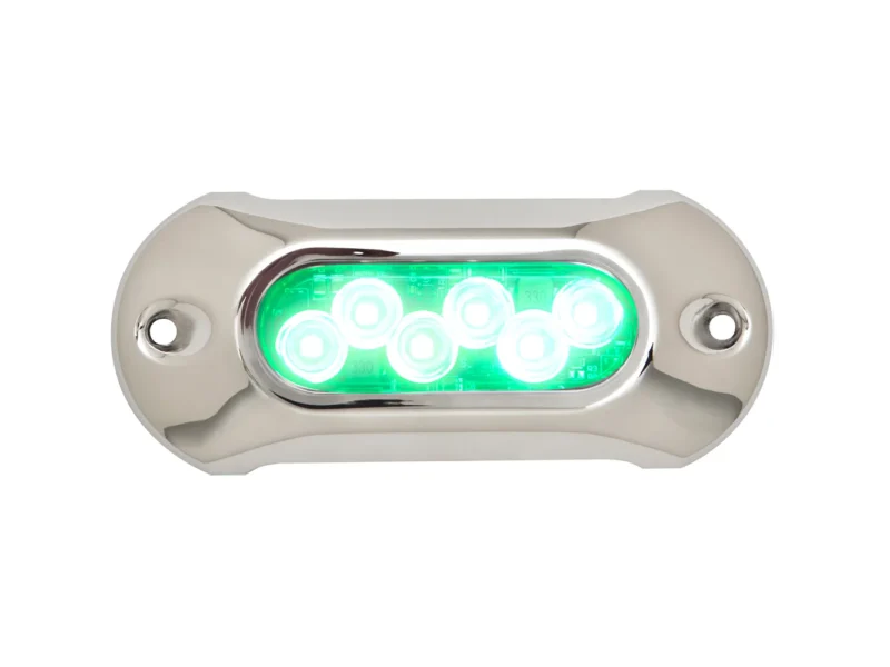 Attwood Light Armor Underwater LED Light - 6 LEDs - Green