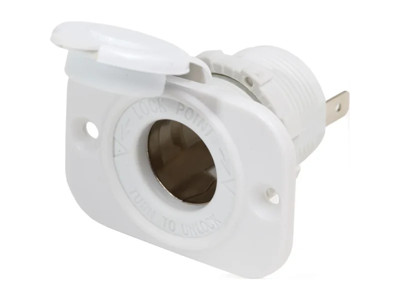 Blue Sea 12V Dash Socket - White