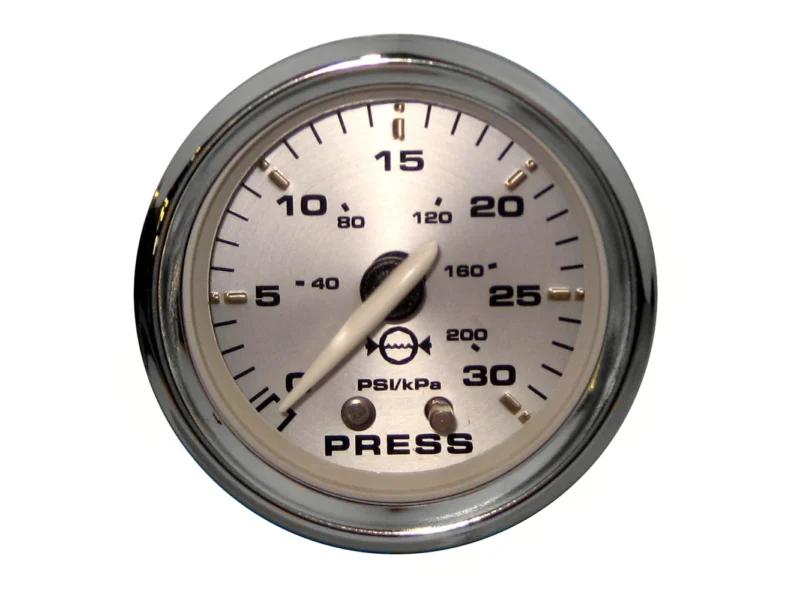 Faria Kronos 2" Water Pressure Gauge Kit - 30 PSI