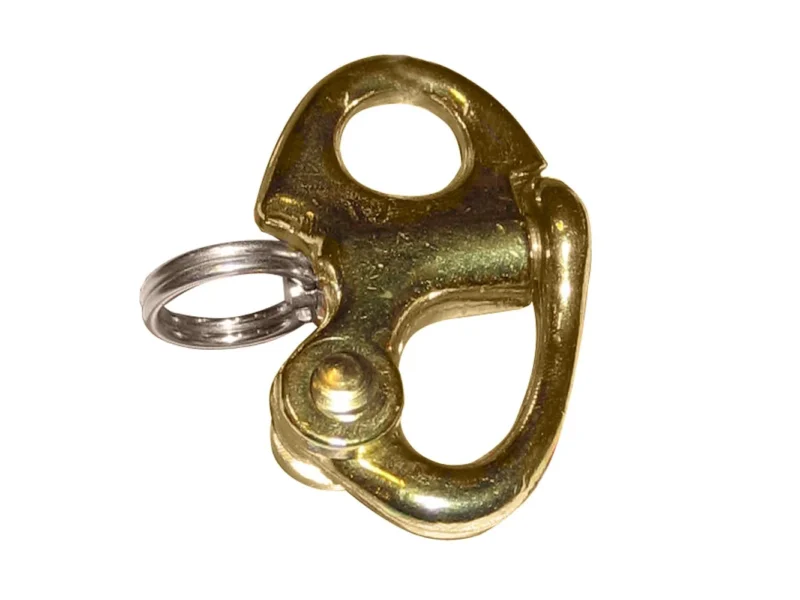 Ronstan Brass Snap Shackle - Fixed Bail - 41.5mm (1-5/8") Length