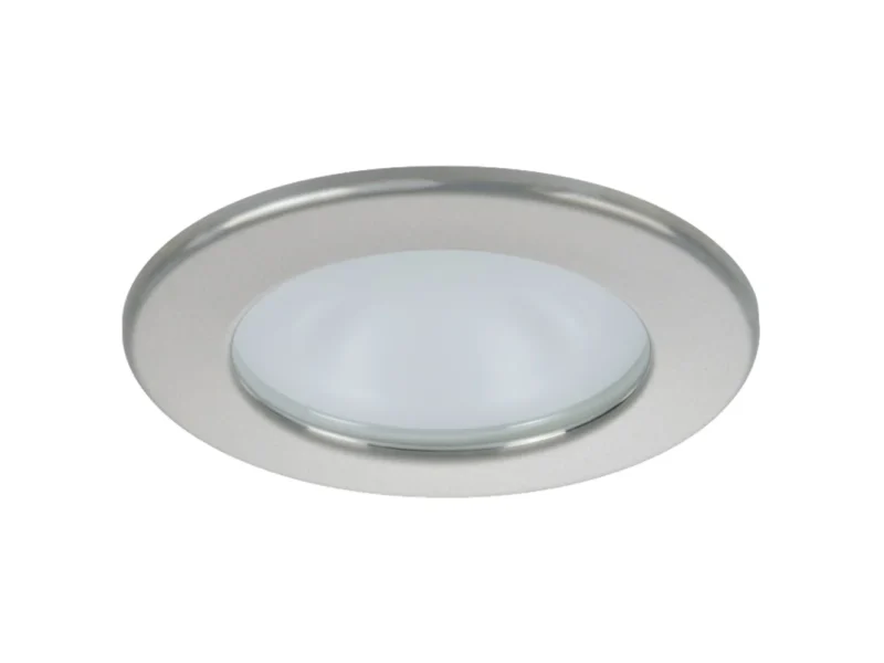 Quick Kai XP Downlight LED - 4W, IP66, Spring Mounted - Round Satin Bezel, Round Warm White Light