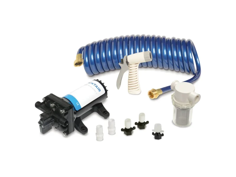 Shurflo by Pentair PRO WASHDOWN KIT™ II Ultimate - 12 VDC - 5.0 GPM - Includes Pump, Fittings, Nozzle, Strainer, 25' Hose