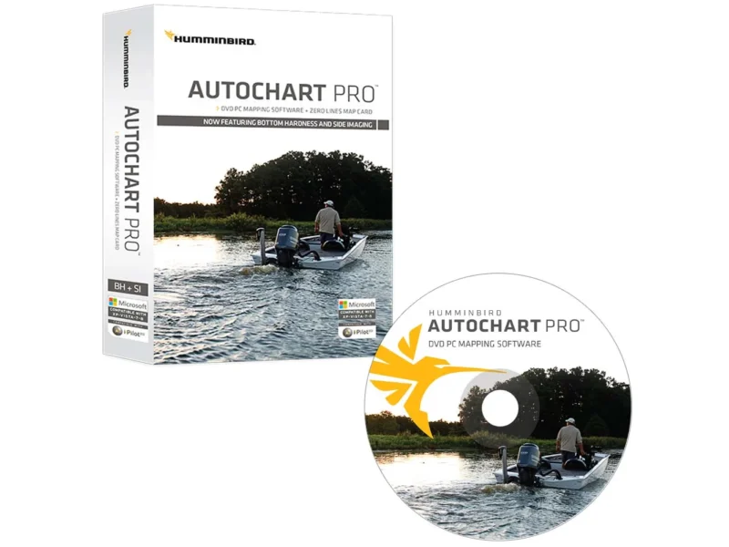 Humminbird AutoChart PRO DVD PC Mapping Software w/Zero Lines Map Card