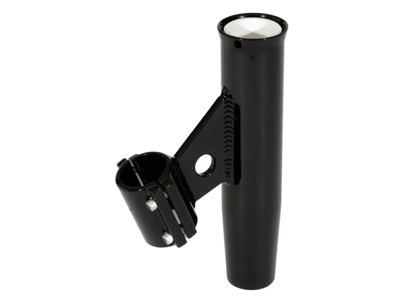 Lee's Clamp-On Rod Holder - Black Aluminum - Vertical Mount - Fits 1.050 O.D. Pipe