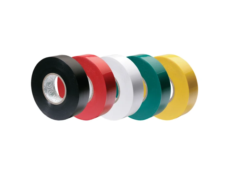 Ancor Premium Assorted Electrical Tape - 1/2" x 20' - Black / Red / White / Green / Yellow