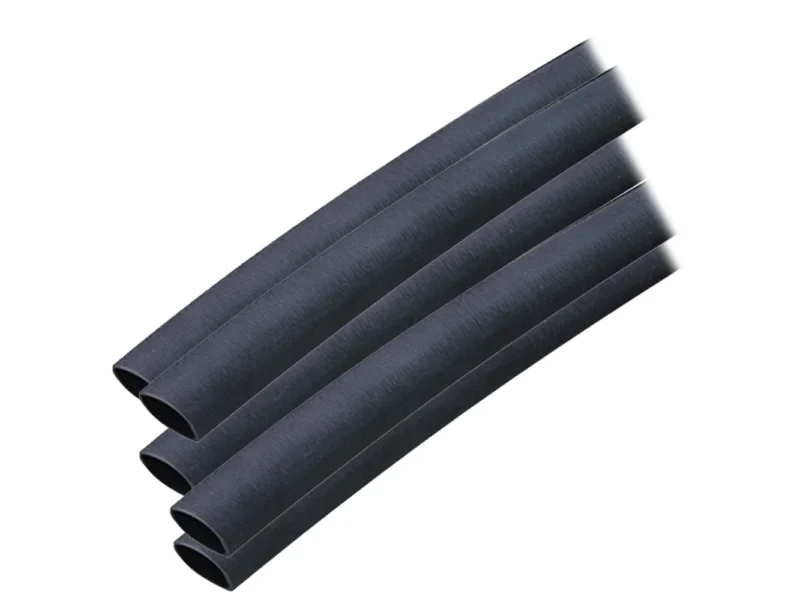 Ancor Adhesive Lined Heat Shrink Tubing (ALT) - 3/8" x 12" - 5-Pack - Black