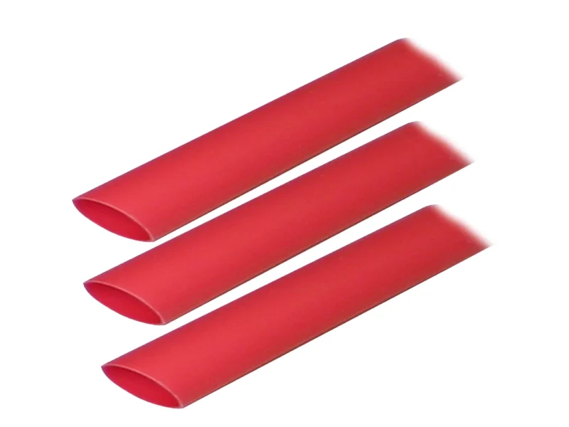 Ancor Adhesive Lined Heat Shrink Tubing (ALT) - 3/4" x 3" - 3-Pack - Red