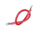Ancor Battery Cable Assembly, 2 AWG (34mm²) Wire, 3/8" (9.5mm) Stud, Red - 18" (45.7cm)