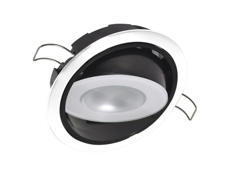 Lumitec Mirage Positionable Down Light - Spectrum RGBW Dimming - White Bezel