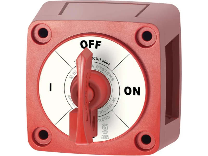 Blue Sea 6004 Single Circuit ON-OFF w/Locking Key - Red