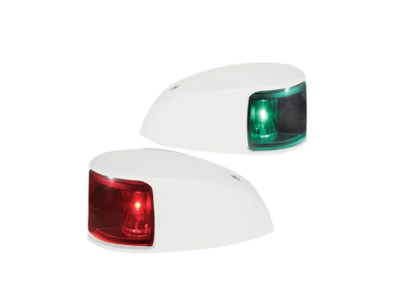 Hella Marine NaviLED Deck Mount Port & Starboard Pair - 2nm - Colored Lens/White Housing