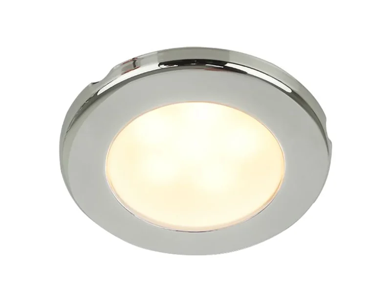 Hella Marine EuroLED 75 3" Round Screw Mount Down Light - Warm White LED - Stainless Steel Rim - 24V