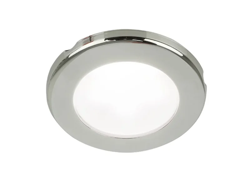 Hella Marine EuroLED 75 3" Round Screw Mount Down Light - White LED - Stainless Steel Rim - 12V