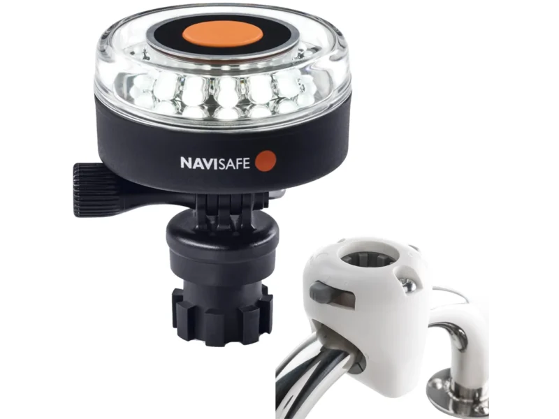 Navisafe Navilight 360° 2NM White w/Navimount Base & Rail Mount - White