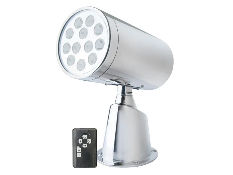 Marinco Wireless LED Stainless Steel Spotlight w/Remote