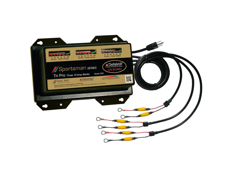 Dual Pro Sportsman Series Battery Charger - 30A - 3-10A-Banks - 12V-36V