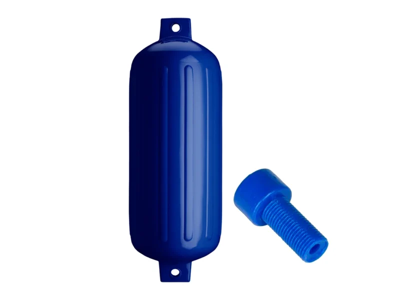 Polyform G-6 Twin Eye Fender 11" x 30" - Cobalt Blue w/Adapter