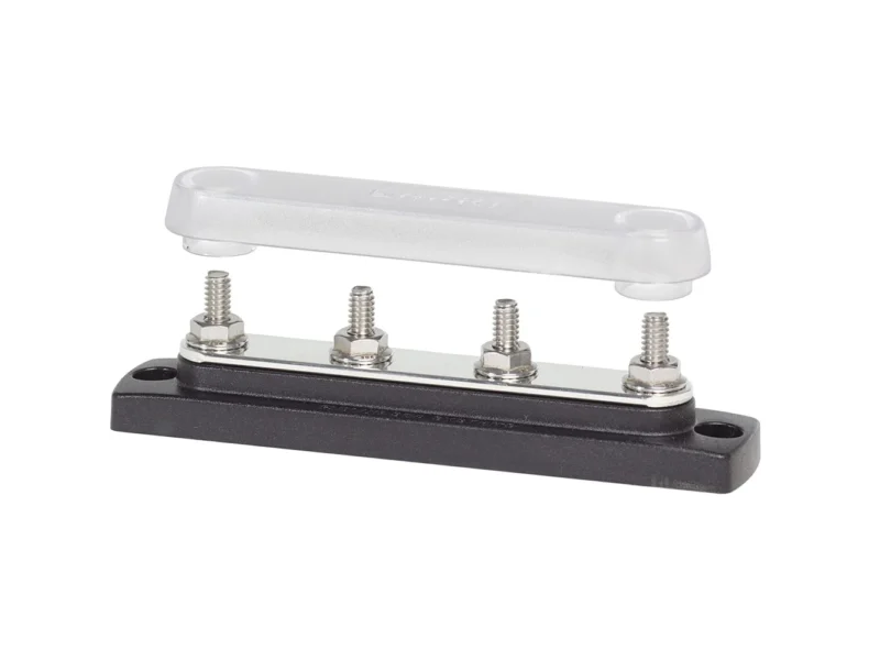 Blue Sea 2307 Common 150A BusBar - (4) 1/4"-20 Studs w/Cover