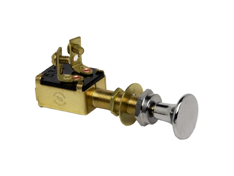 Cole Hersee Push Pull Switch SPST Off-On 2 Screw