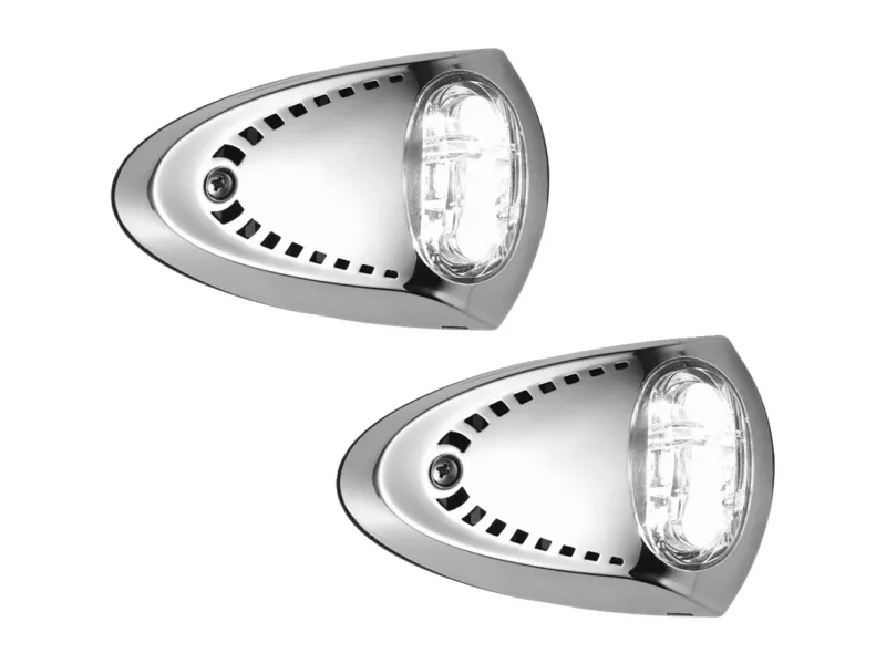 Attwood LED Docking Lights - Stainless Steel - White LED - Pair