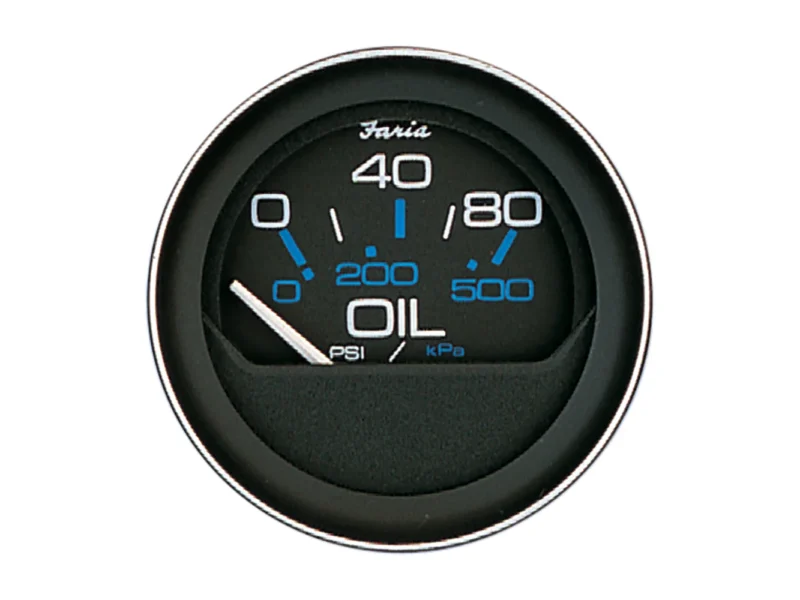 Faria Coral 2" Oil Pressure Gauge (80 PSI)