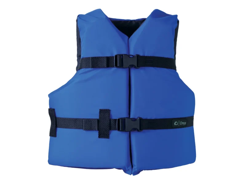 Onyx Nylon General Purpose Life Jacket - Youth 50-90lbs - Blue