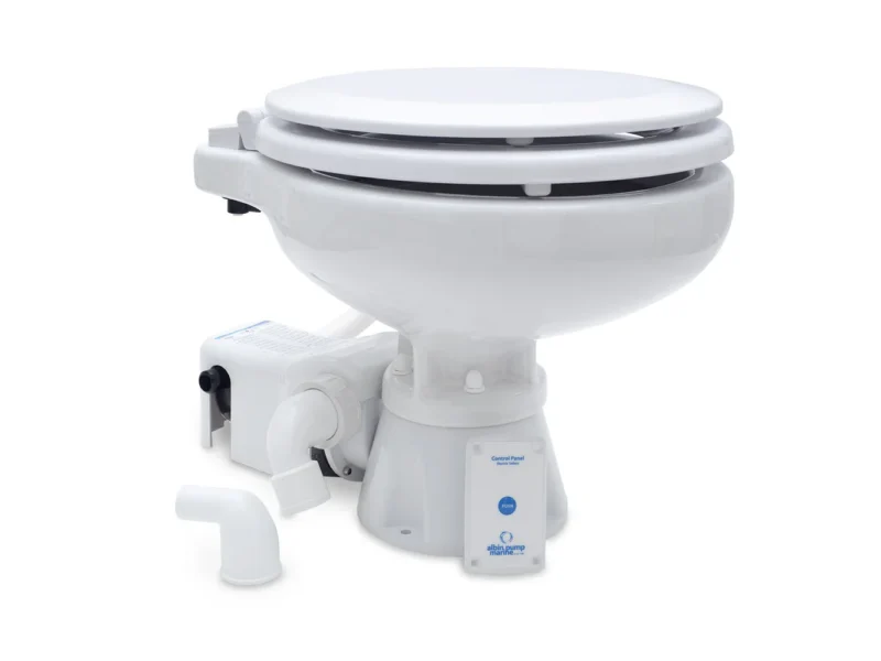 Albin Group Marine Toilet Standard Electric EVO Compact Low - 12V