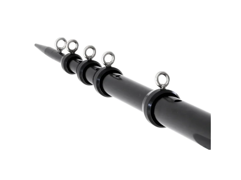 Tigress XD Telescoping Aluminum Outrigger Poles - 15' - 1-1/8" OD Black